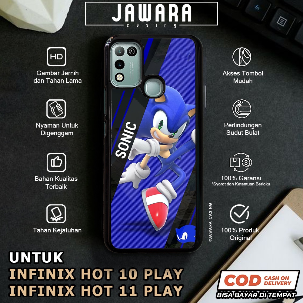 Case Infinix Hot 10 Play 11 Play Casing Infinix Hot 10 Play 11 Play [SONC] Premium Glossy Case Hp In