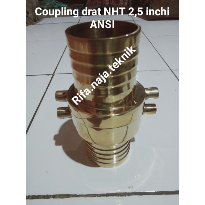 Coupling Selang Pemadam Drat NHT 2,5 inchi Ansi