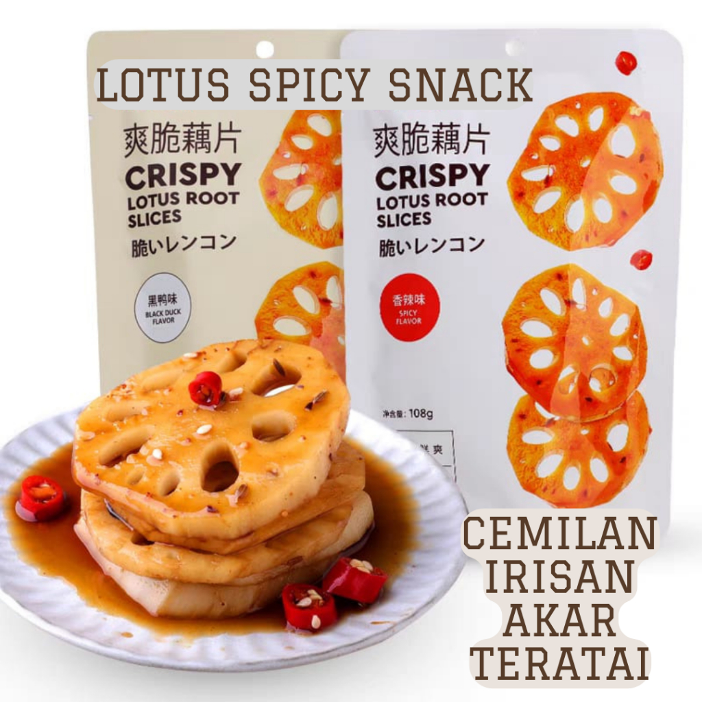 

HALAL!!! LOTUS SPICY SNACK / CEMILAN IRISAN AKAR TERATAI HALAL / CEMILAN VIRAL