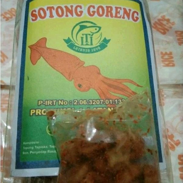 

snack Sotong Goreng camilan renyah enak pedas