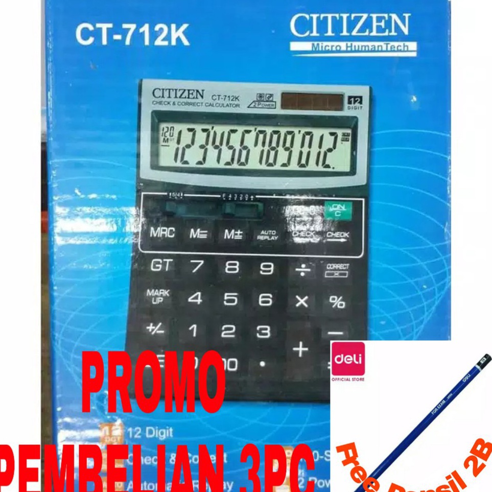 

Terjangkau Kalkulator Citizen CT712K 712K CITIZEN 712K