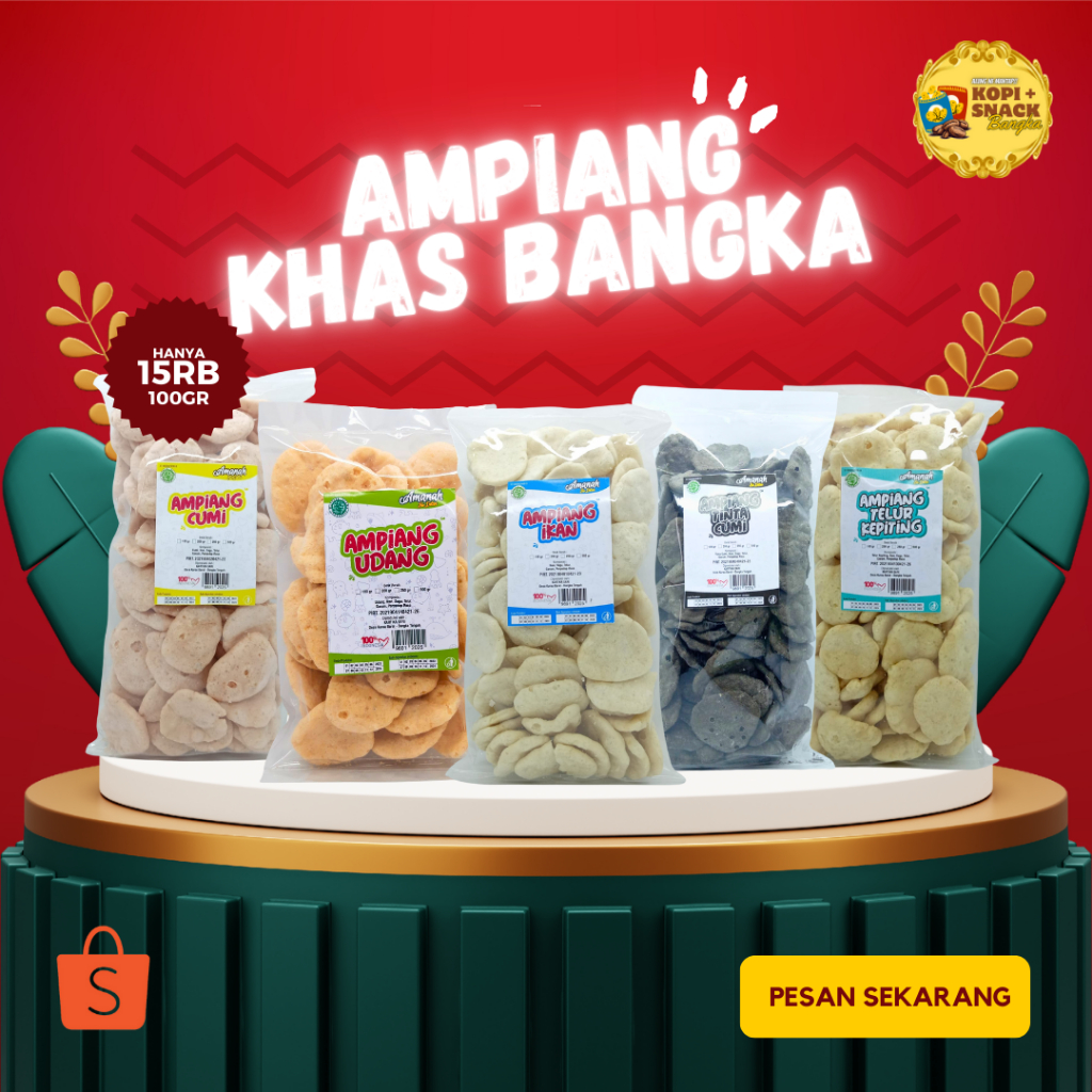 

Ampiang Udang Camilan Khas Bangka Isi 100gr