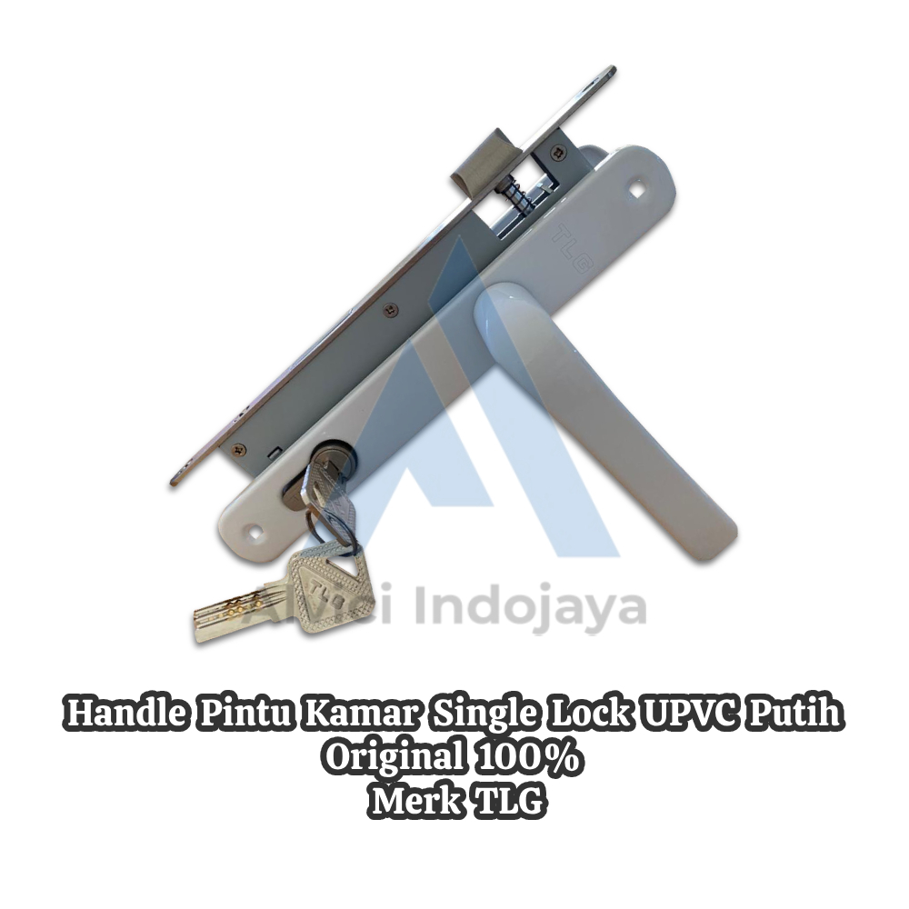 Pintu Swing UPVC Conch Ekonomis Panel + Kaca Vertikal