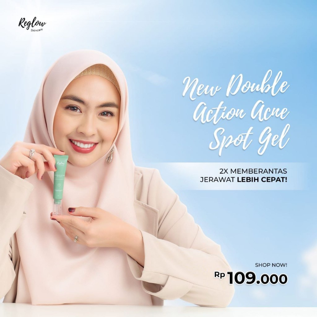 [BARU] Reglow Double Action Acne Spot Gel Original BPOM by dr Shindy | Acne Spot Cream Acne Spot Tre