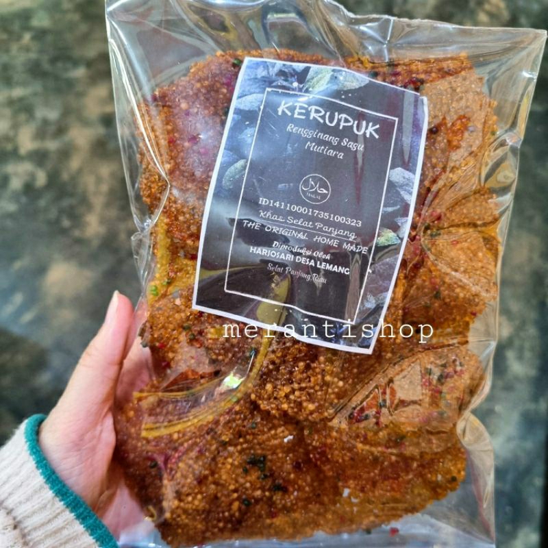 

Kerupuk Rengginang Sagu Mutiara 190gram Khas Selat Panjang Home Made / Krupuk / Keripik