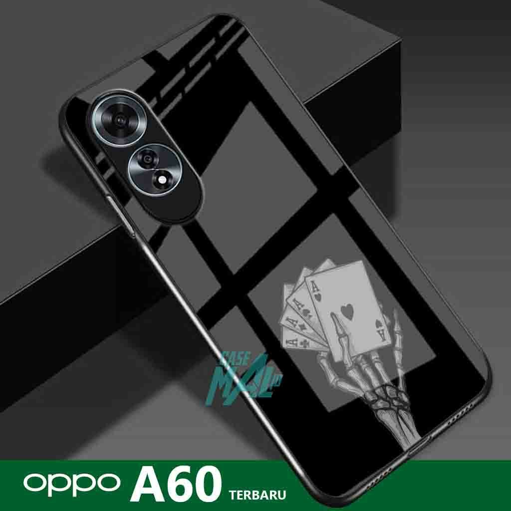 (H43) Softcase Kaca Oppo A60 Terbaru - Case hp Oppo A60 Terbaru