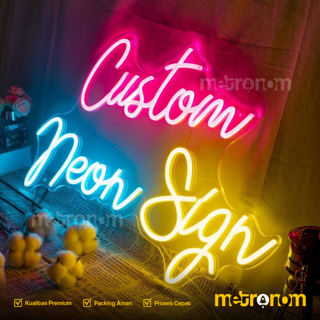 Neon Flex Custom Neon Sign Custom LED Dekorasi Ruangan Cafe Resto