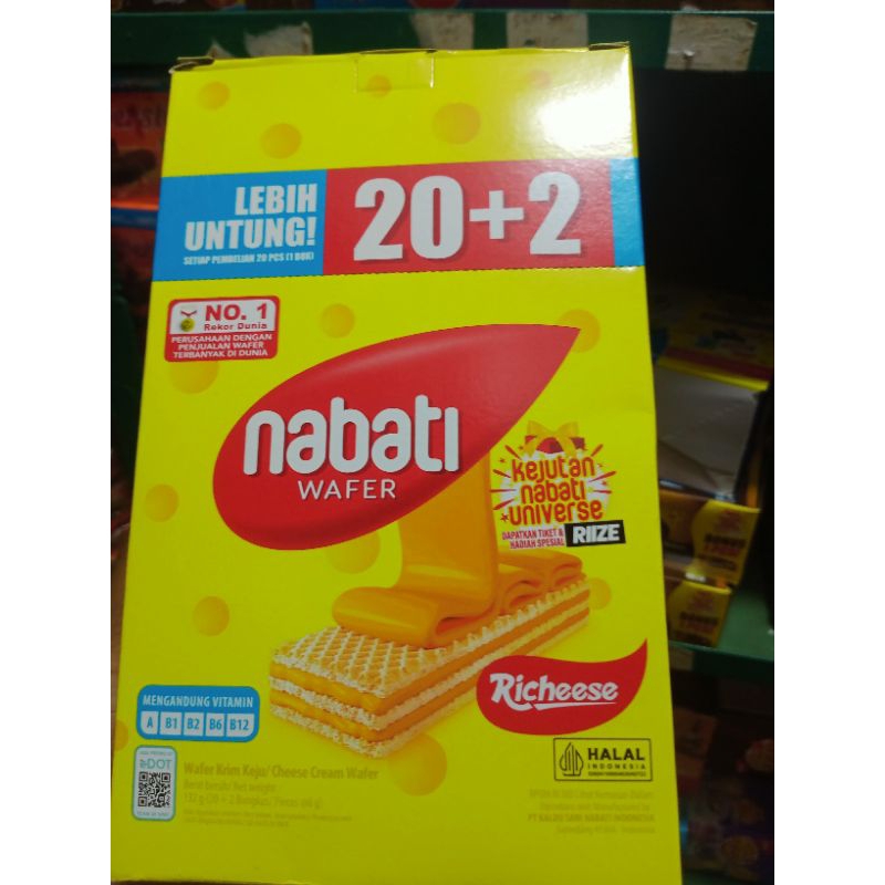 

Nabati Wafer box isi 20+2 pcs