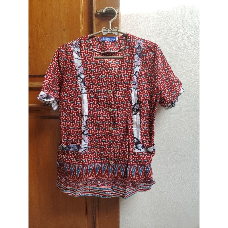 Preloved Batik Wanita Kencana Ungu