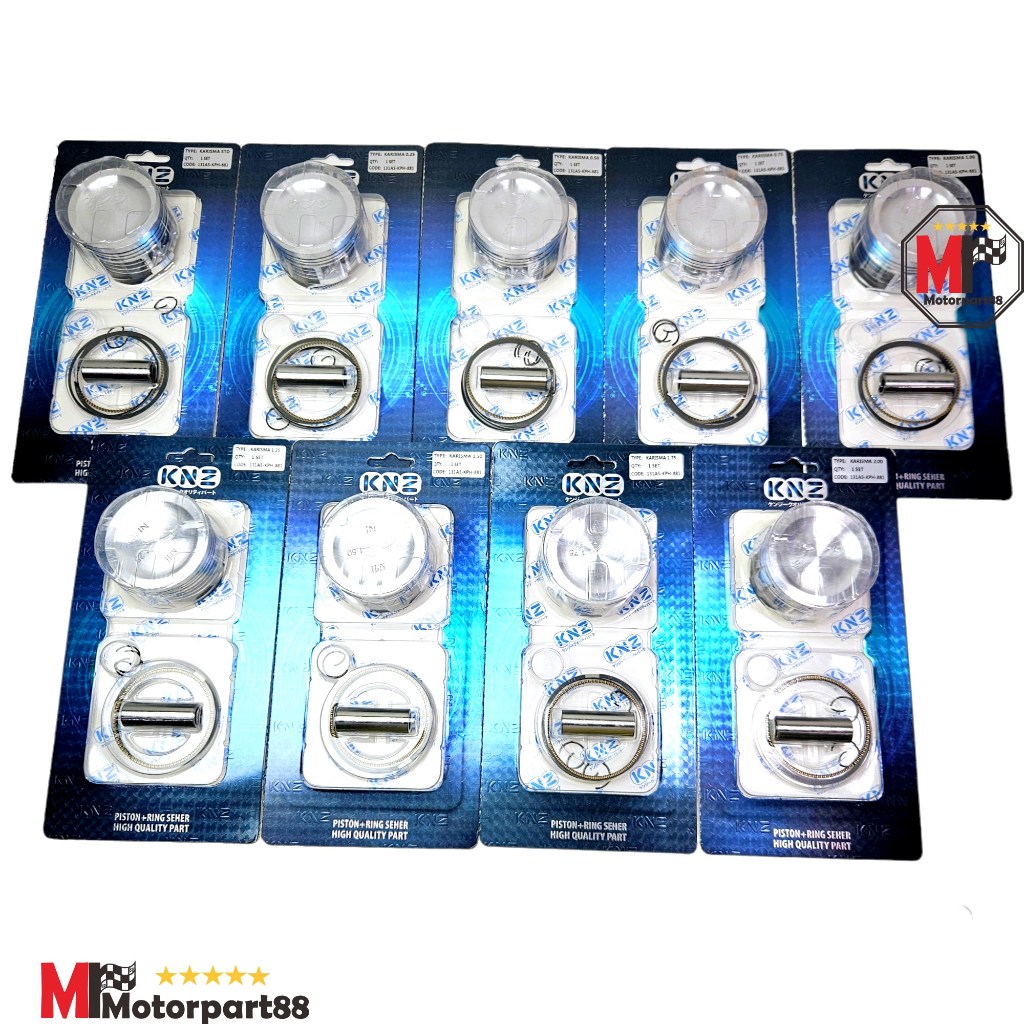 PISTON KIT + RING SEHER PAKET KARISMA SUPRA X 125 KARBU KIRANA KPH OS STD 25 50 75 100 125 150 175 2