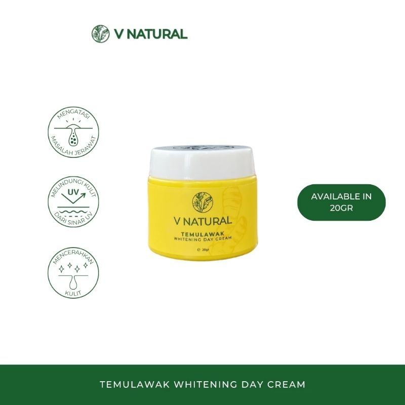 cream siang day cream v natural temulawak bpom halal