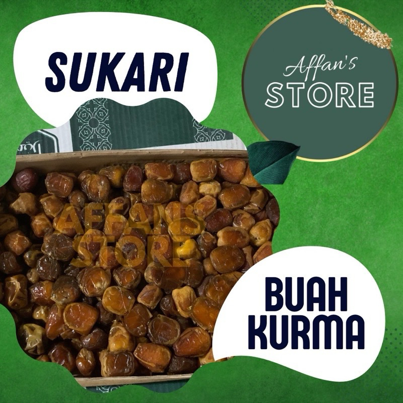 

Kurma Sukari 500gram Tamr Al Qasem Qasim Sukkari Dates