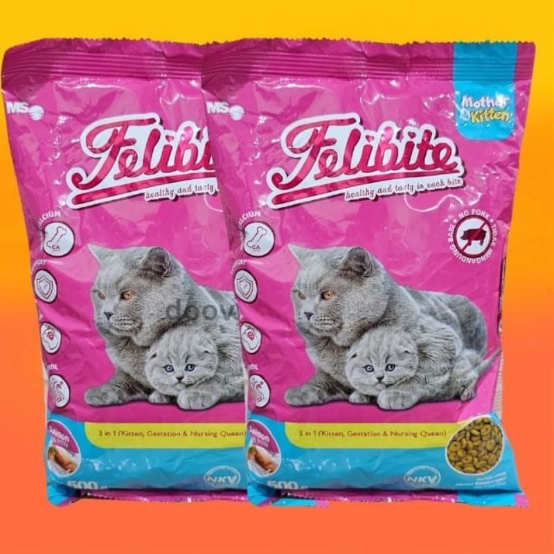 FELIBITE MOTHER & KITTEN 500GRAM SALMON MAKANAN KUCING FELIBITE MOTHER KITTEN 500GR