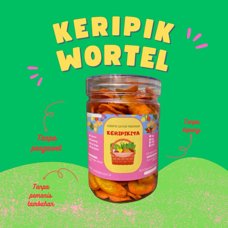 

KERIPIK WORTEL 750ml CAMILAN SEHAT MAKANAN RINGAN VIRAL