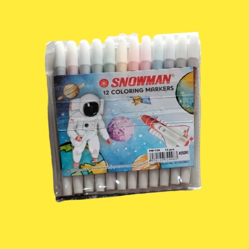 

SPIDOL SNOWMAN 12 WARNA