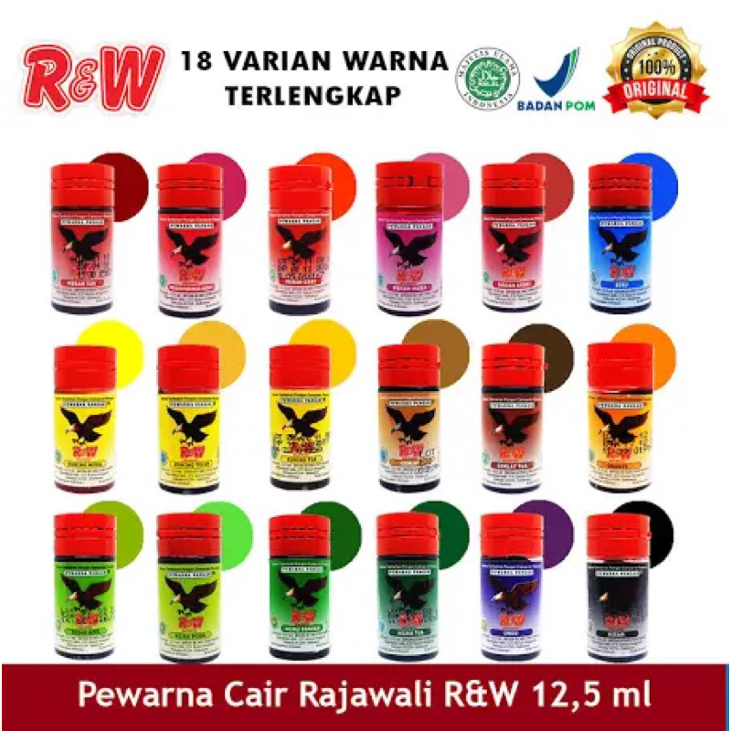 

Pewarna Makanan Minuman Kue R&W 12,5ml