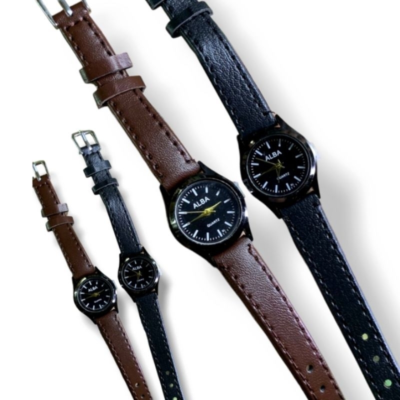 JAM TANGAN ALBA VINTAGE KULIT (DIAMETER KECIL)