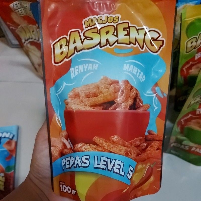 

Basreng Macjos rasa pedas level 5 Renyah mantap
