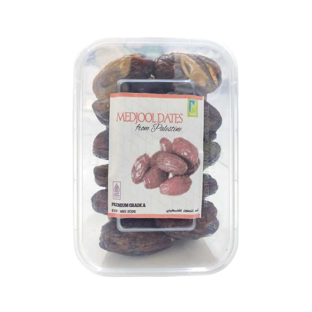 

Kurma Medjool Palestina Jumbo Premium Grade A+ 500gram | Kemasan Mika