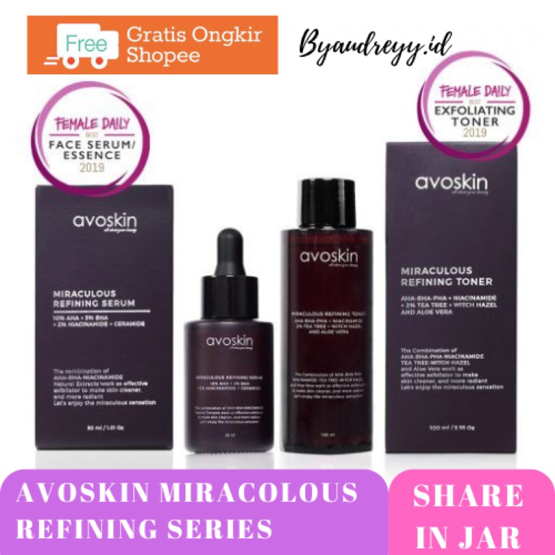 (SHARE IN JAR) AVOSKIN RETINOL TONER | AVOSKIN REFINING TONER