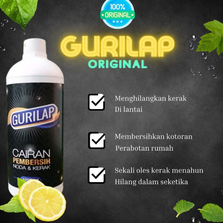 Stok Banyak GURILAP FAST CLEANER ORIGINAL  PEMBERSIH LANTAI  PEMBERSIH KERAMIK  PEMBERSIH KERAK LANT