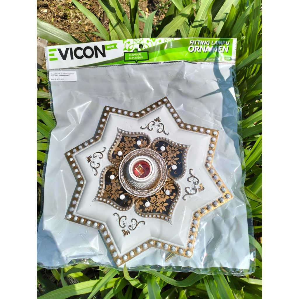 Jalanterangshop17 Fitting Lampu Plafon Ornamen Pvc 30X30 Elegan Fitting Lampu Plafon Ornamen Pvc