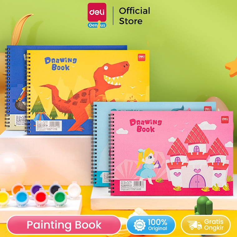 

Jaminan Kualitas Deli Cute Painting Book Buku Gambar Design Lucu 1g 3 lembar 73351