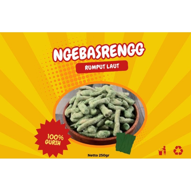 

Keripik Basreng Rumput Laut 250gr