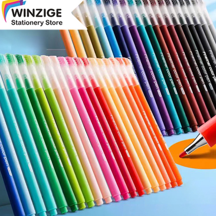 

Winzige 4 Colors Pulpen warna warni 5mm pena pulpen gel pulpen aesthetic morandi pastel retro color gel pen journal marker pen alat tulis stationery bulpen