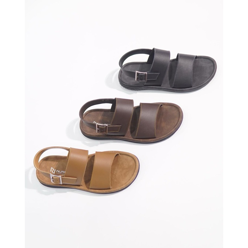 Sandal Pria Tali Gesper Kulit Sapi Asli Sukaregang Garut Best seller New Collection