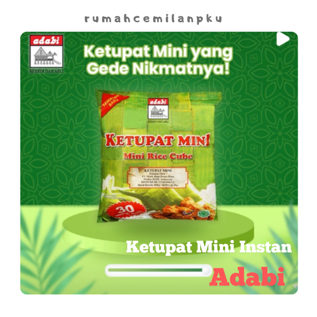 

Ketupat Mini Adabi Ketupat Instan Rice Cube Adabi