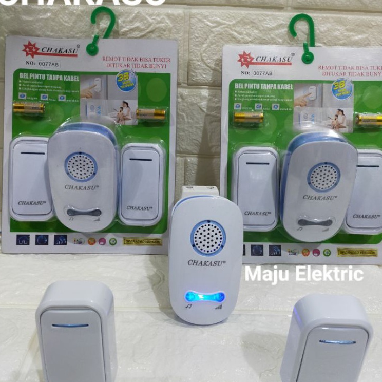 Bell Bel Pintu Rumah Wireless 1 Tombol  2 Tombol Chakasu  Hattasu  door bell
