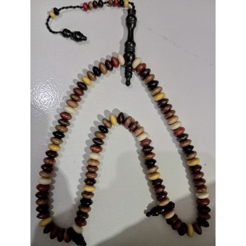 Tasbih 99 Kombinasi 12 jenis kayu bertuah