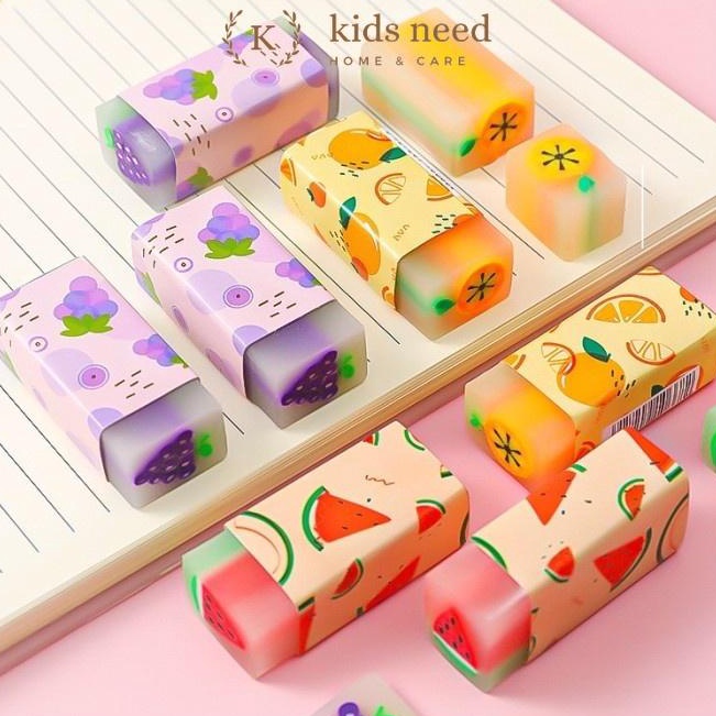 

Ready Stock Grosir 1Box Penghapus Pensil Karet wangi Eraser Hapusan Pensil Motif Karakter Dino Bola dan Buah Eco PVC Eraser Unik Lucu