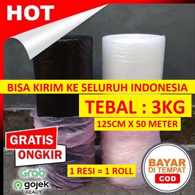 

Ekstra benefit Buble Wrap Roll 125Cm x 5 Meter Murah