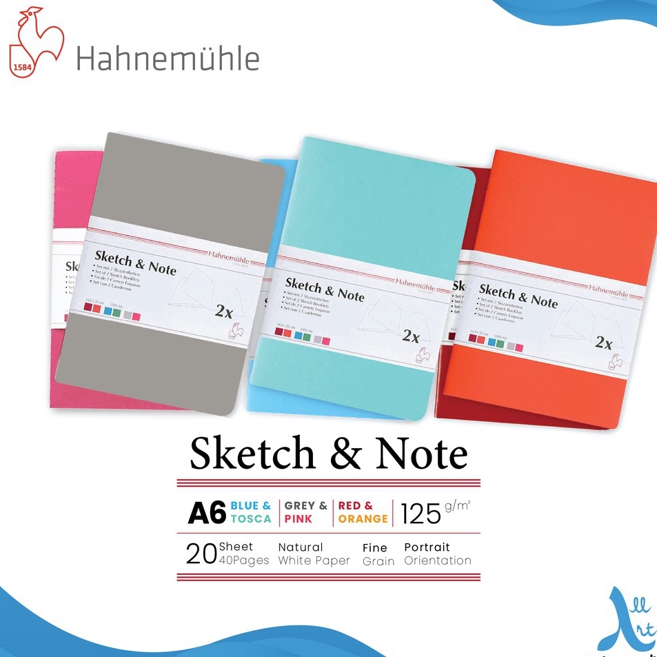 

Hahnemuhle Sketch Note A6 Stitch Bound Sketchbook