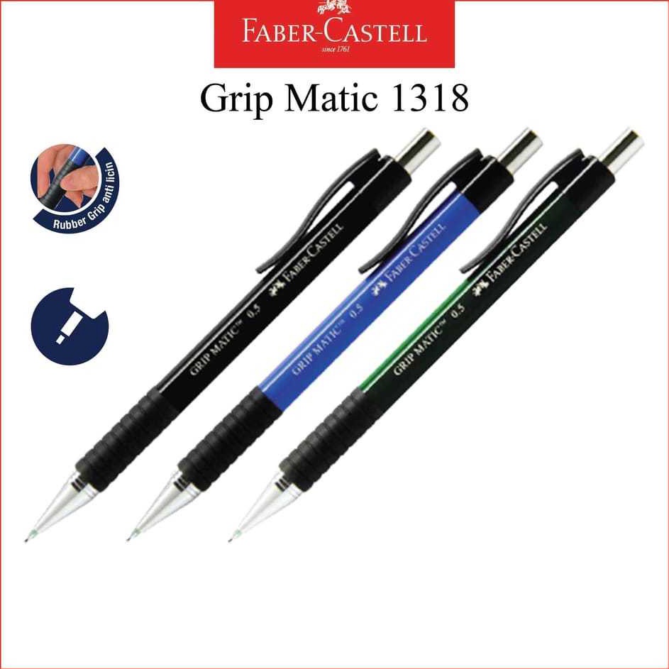 

Pensil Mekanik Mechanical Pencil Grip Matic 1318 Ukuran 5 MM Tiga Warna