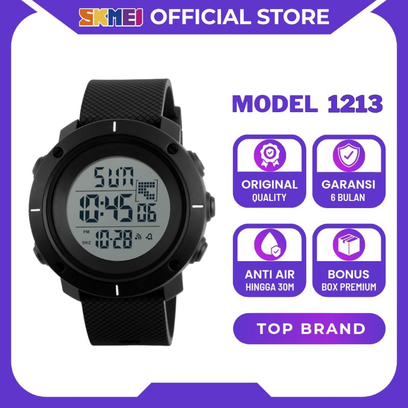 SKMEI Jam Tangan Digital Pria Elegan Anti Air 1213 Original