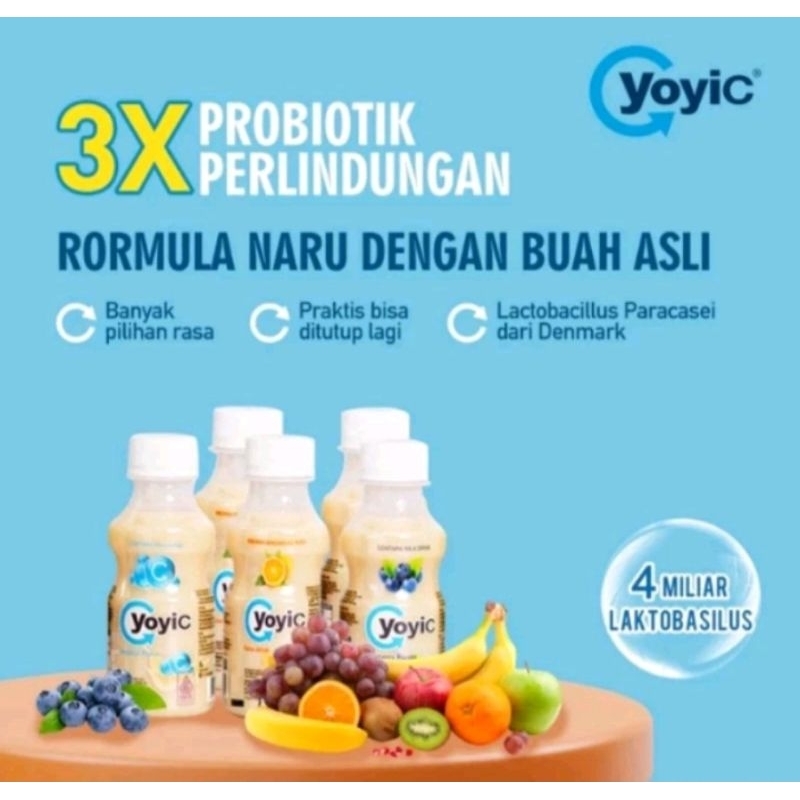 

3 botol 130ml Yoyic Mix 3 rasa (bisa request)