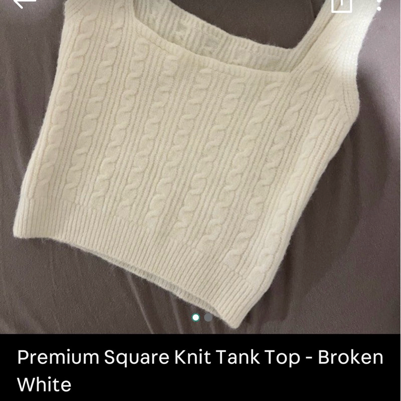 Premium Square Knit Tank Top