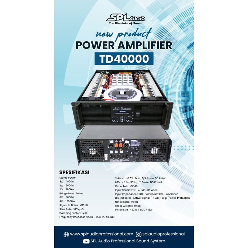 power SPL AUDIO TD-40000