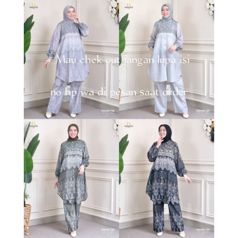 SETELAN CELANA MODE DIANDRA SET TERBARU BY NINOS ORIGINAL