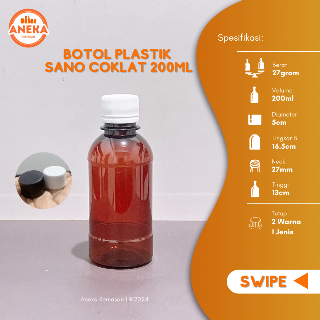 (Paket isi 18pcs) BOTOL MADU 200ML BOTOL PLASTIK SANO 200ML BOTOL PLASTIK 200ML