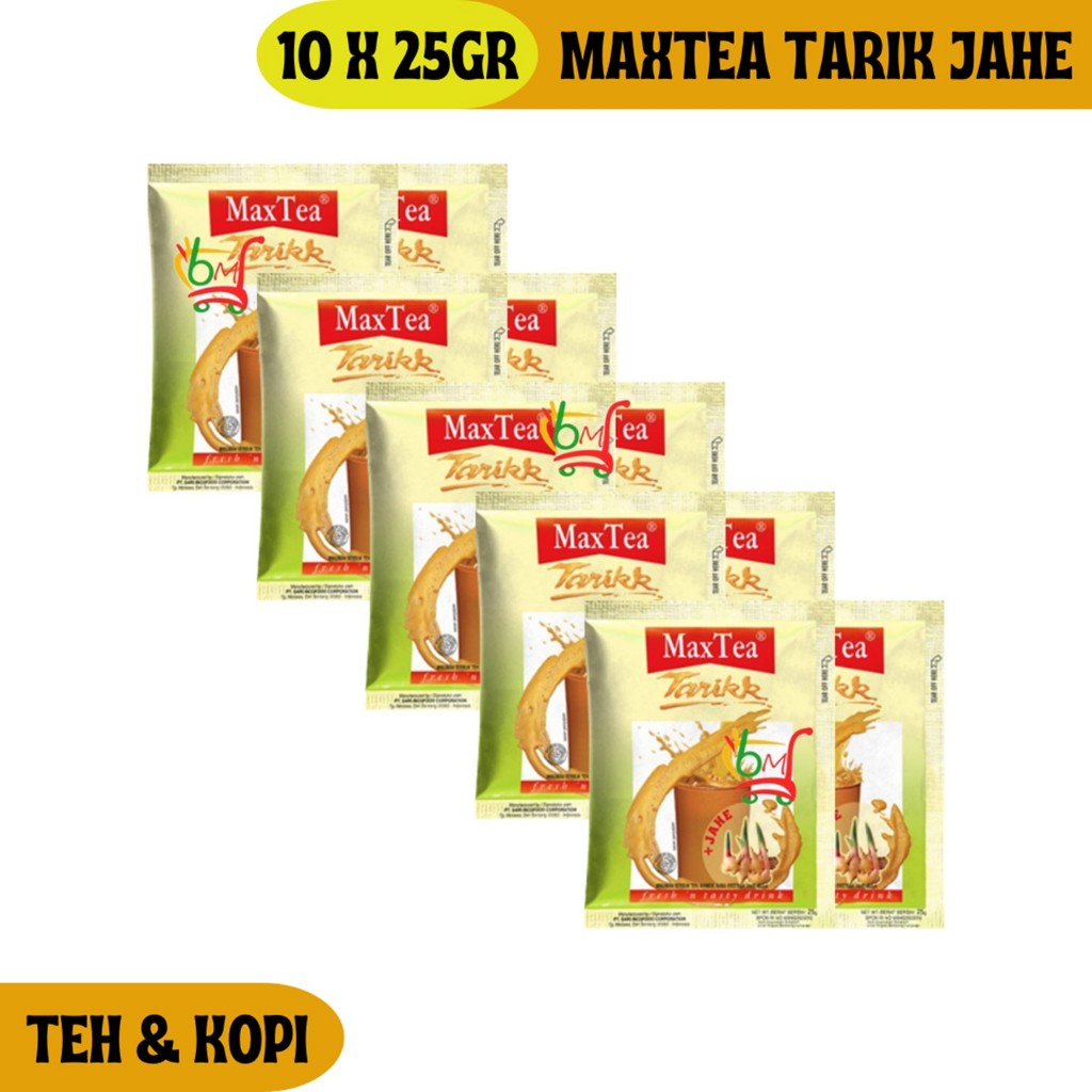 

Maxtea Tarik Jahe Minuman Serbuk dengan Ekstrak Jahe Kemasan Renceng