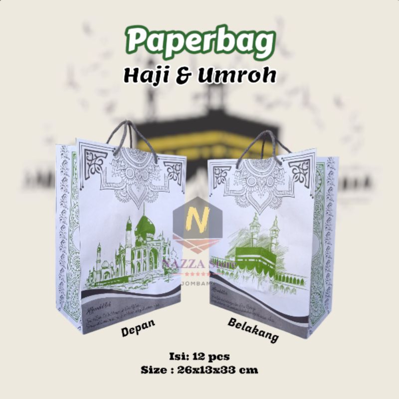 

Paperbag Goodie bag Haji Umroh 12 Pcs