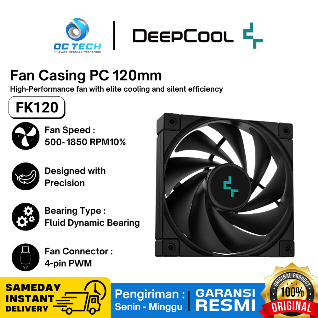Deepcool FK120 120MM 12CM Single Fan Casing Fan Case FK 120 Fan Casing 120mm 12cm Original Garansi