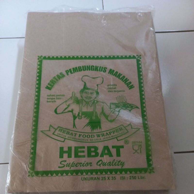 Hebat Kertas Nasi,Kertas Bungkus isi 250L