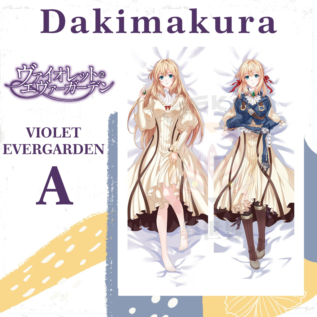DAKIMAKURA VIOLET EVERGARDEN - Sarung bantal Waifu Anime Violet Evergarden
