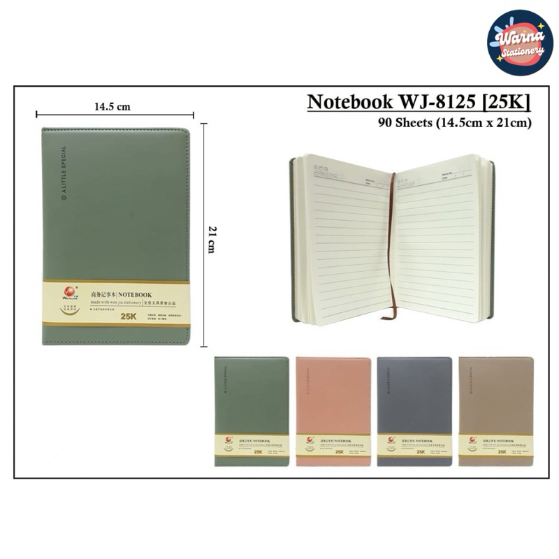 

NOTEBOOK/BUKU CATATAN JURNAL A5 GARIS WJ-8125