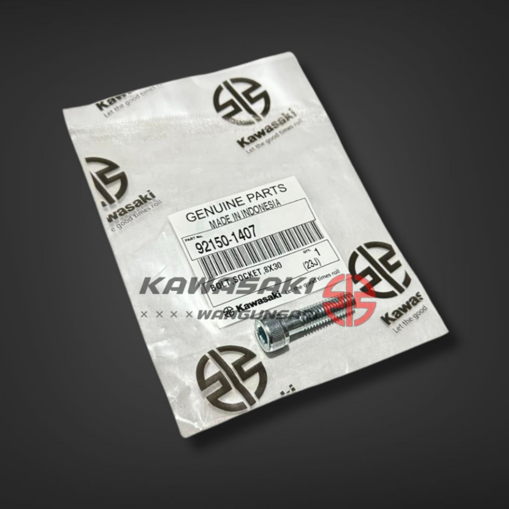 Original BOLT SOCKET 8X30 Baut Segitiga Atas Ninja 2 Tak Baut Cakopan Stang Ninja SS KLX - 92150-140